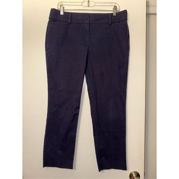 Ann Taylor LOFT Women’s Original Ankle Pants Dark Purple Size 10 - Picture 1 of 11